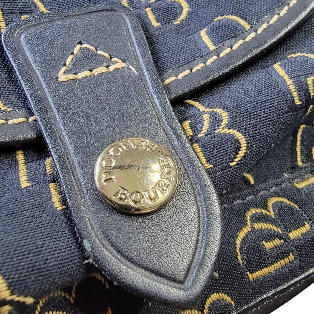 Dooney and Bourke Wristlet Black Gold DB Gold - Picture 2 of 9